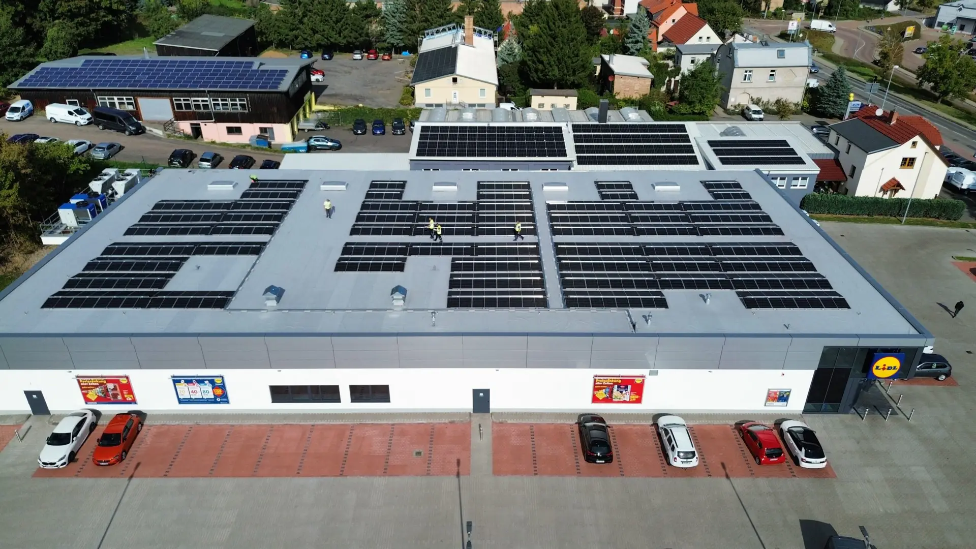 Soltopia modern solar energy solutions installed on a clean roof.